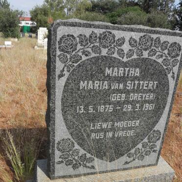 SITTERT Martha Maria, van nee DREYER 1875-1961