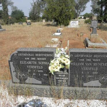 VERSFELD William Van Ryneveld 1892-1963 &amp; Elizabeth Sophia 1895-1982 :: VERSFELD Willem Van Ryneveld 1927-2009