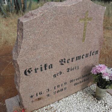 VERMEULEN Grifa nee ZIETZ 1919-2009