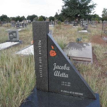 VUUREN Jacoba Aletta, Jansen van 1976-2010