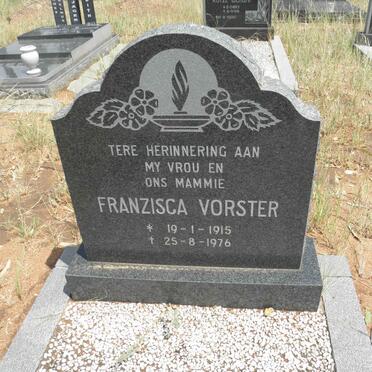 VORSTER Franzisca 1915-1976