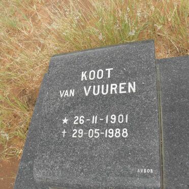 VUUREN Koot, van 1901-1988