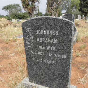 WYK Johannes Abraham, van 1874-1960