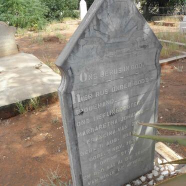 ZYL Margaretha Johanna Francina, van 1939-1958