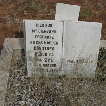ZYL Dorothea Hendrika, van 1882-1950