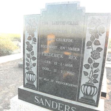 SANDERS Frederick Rex 1888-1962