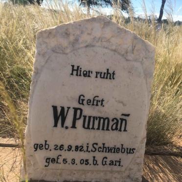 PURMAÑ W. 1882-1905