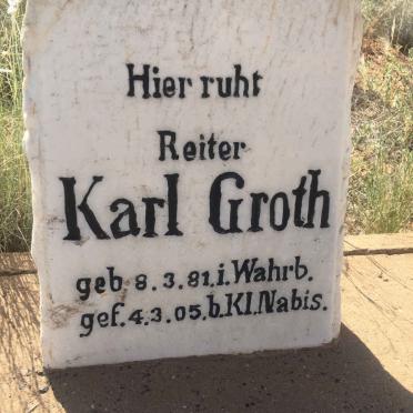 GROTH Karl 1881-1905