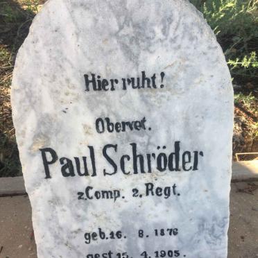SCHRÖDER Paul 1876-1905