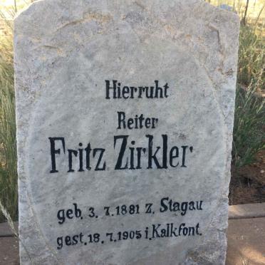 ZIRKLER Fritz 1881-1905