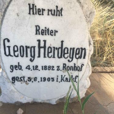 HERDEGEN Georg 1882-1905