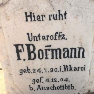 BORMANN F. 1880-1904