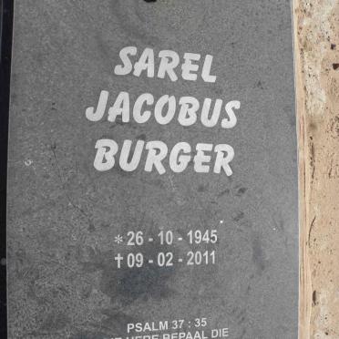 BURGER Sarel Jacobus 1945-2011