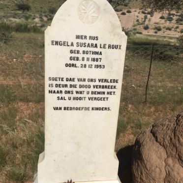 ROUX Engela Susara, le nee BOTHMA 1887-1953