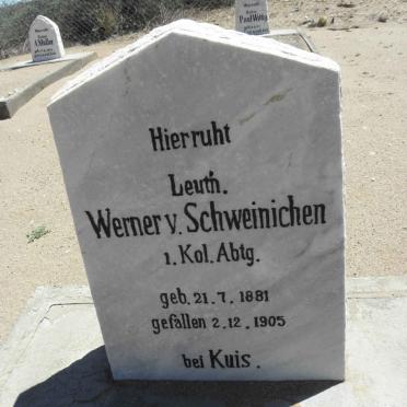 SCHWEINICHEN Werner, v. 1881-1905