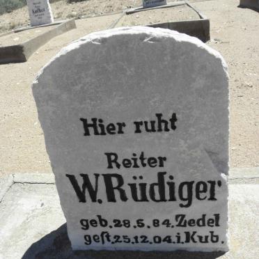 RUDIGER W. 1884-1904