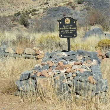 Namibia, HARDAP region, Namib-Naukluft Park, Hikers Haven, single grave