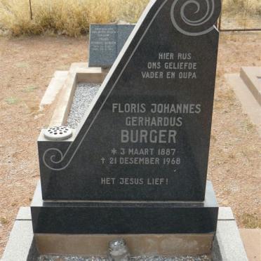 BURGER Floris Johannes Gerhardus 1887-1968