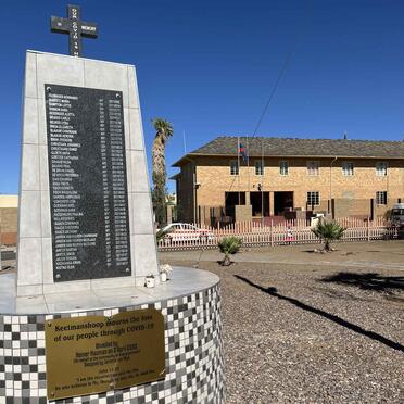 Namibia, KEETMANSHOOP, Covid Memorial