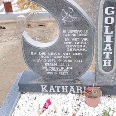 GOLIATH Katharin? 1942-2003
