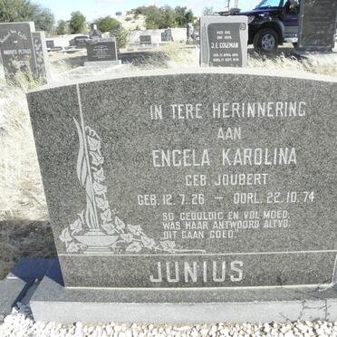 JUNIUS Engela Karolina nee JOUBERT 1926-1974
