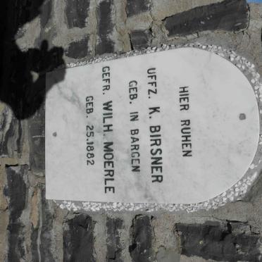 BIRSNER K. :: MOERLE Wilh. 1882-