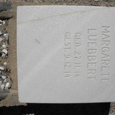 LUEBBERT Margarete 1914-1914