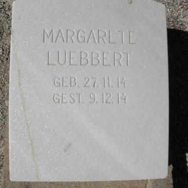 LUEBBERT Margarete 1914-1914