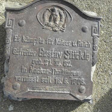 STÜCKLE Gustav 1882-1906