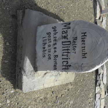 DITTRICH Max 1884-1906