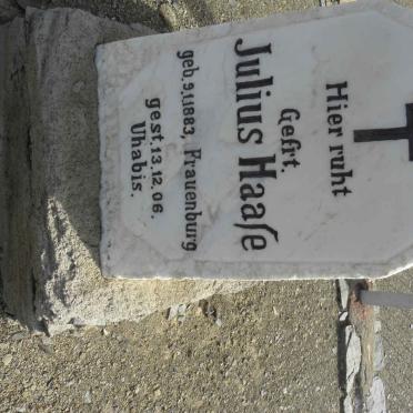 HAASE Julius 1883-1906