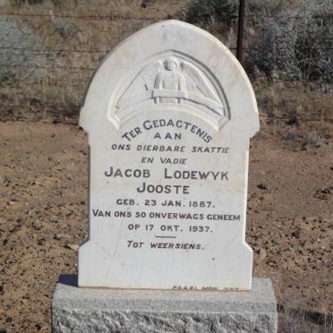 JOOSTE Jacob Lodewyk 1887-1937