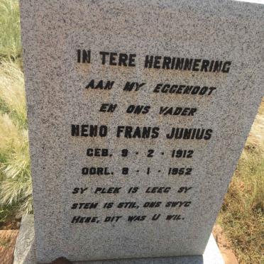 JUNIUS Neno Frans 1912-1952