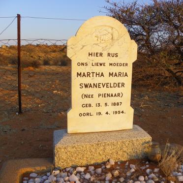 SWANEVELDER Martha Maria nee PIENAAR 1887-1954