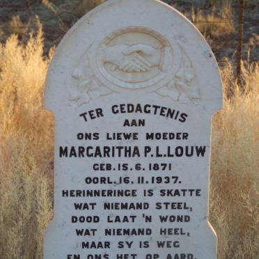 LOUW Margaritha P.L. 1871-1937
