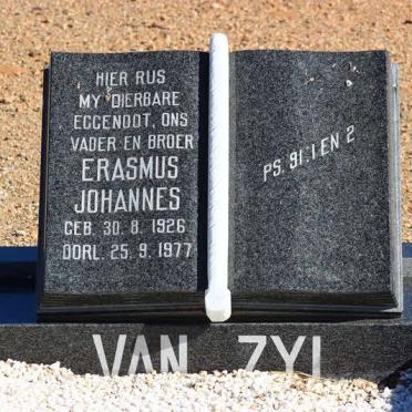 ZYL Erasmus Johannes, van 1926-1977