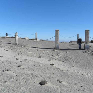 Namibia, KARAS region, Luderitz, Restricted area, Pomona, Old cemetery
