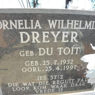 DREYER Cornelia Wilhelmina nee DU TOIT 1932-1997
