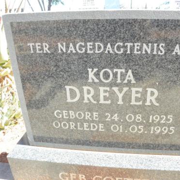 DREYER Kota nee COETZ?? 1925-1995