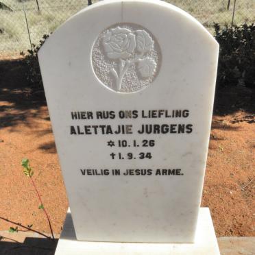 JURGENS Alettajie 1926-1934