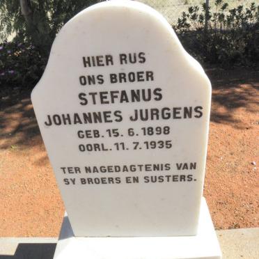 JURGENS Stefanus Johannes 1898-1935