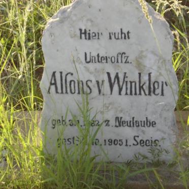 WINKLER Alfons, v  1882-1905