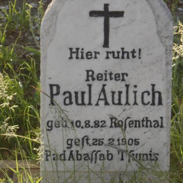 AULICH Paul 1882-1905