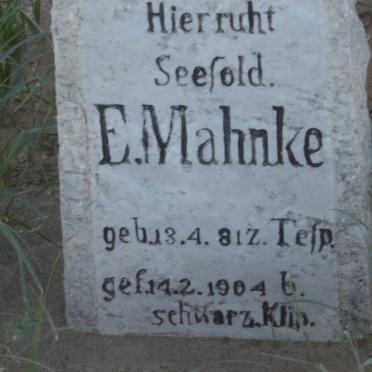 MAHNKE E. 1881-1904