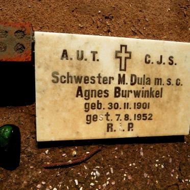 BURWINKEL Agnes 1901-1952
