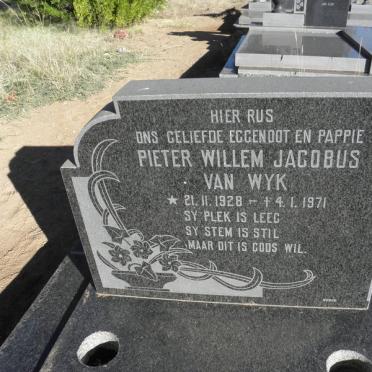 WYK Pieter Willem Jacobus, van 1928-1971