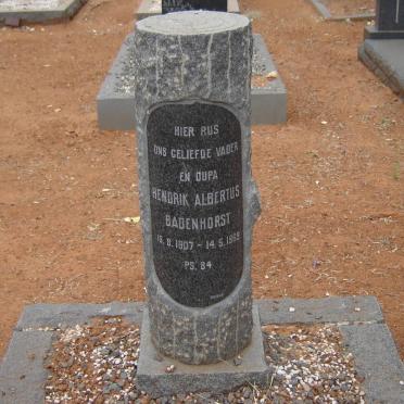 BADENHORST Hendrik Albertus 1907-1969