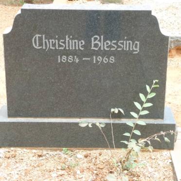 BLESSING Christine 1884-1968