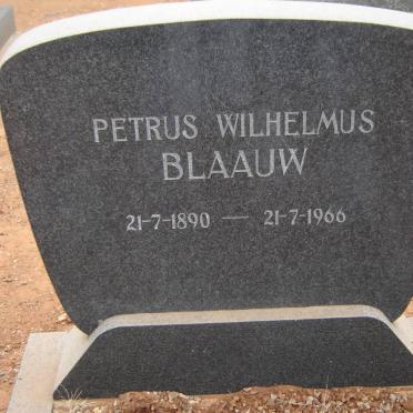 BLAAUW Petrus Wilhelmus 1890-1966