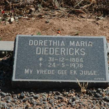 DIEDERICKS Dorethia Maria 1884-1978